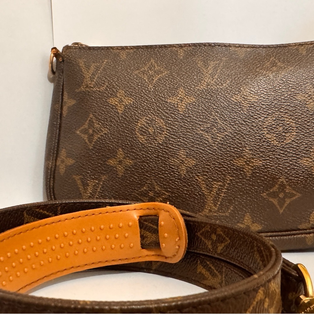 Louis Vuitton Brown and Tan Monogram Crossbody Bag